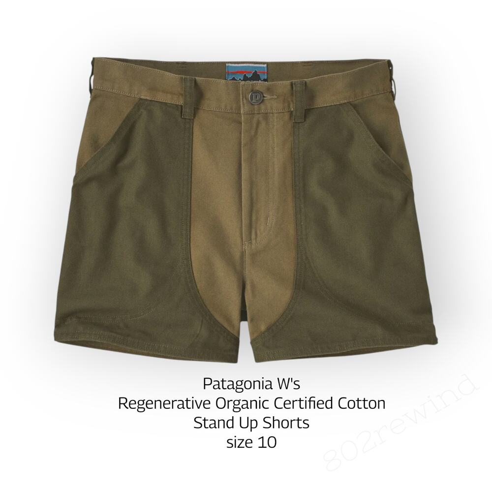 Patagonia 58161 Stand Up Shorts 3.5" SKA Sage Khaki Size 10 Retired Green Cotton